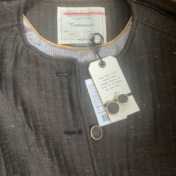Cartonnier Blazer Size 12 Anthropologie - Picture 4 of 7